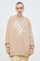 Pamučna dukserica MMC STUDIO SWEATSHIRT.LABEL bež AW23