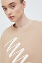 MMC STUDIO bluza bawełniana beżowy SWEATSHIRT.LABEL
