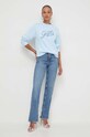 Guess bluza W4RQ14.KB681 niebieski SS24