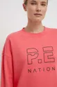 ružová Bavlnená mikina P.E Nation