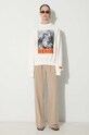Heron Preston cotton sweatshirt Nf Heron Bw Crewneck HWBA014C99JER0030110 beige AW23