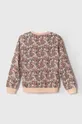 Otroški bombažen pulover Guess roza