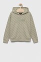 Дитяча бавовняна кофта Guess з капюшоном зелений J3YQ06.KA6R3.9BYX