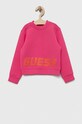 Dětská mikina Guess bez kapuce růžová J3YQ23.FL03S.9BYX
