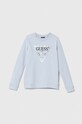 Detská bavlnená mikina Guess bavlna modrá J74Q10.KAUG0.9BYX