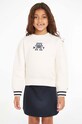 Παιδική μπλούζα Tommy Hilfiger απλικέ λευκό KG0KG07372.74.122.9BYX