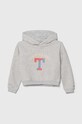 Παιδική μπλούζα Tommy Hilfiger απλικέ γκρί KG0KG07377.74.122.9BYX