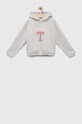 Dětská mikina Tommy Hilfiger s kapucí šedá KG0KG07377.128.176.9BYX