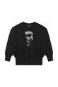 Karl Lagerfeld bluza dziecięca aplikacja czarny Z15458.114.150
