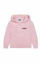Kenzo Kids bluza bawełniana dziecięca nadruk różowy K15673.86.108