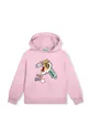 roza Otroški bombažen pulover Kenzo Kids Dekliški