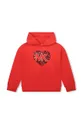 rdeča Otroški bombažen pulover Michael Kors Dekliški