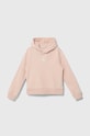 Dětská mikina Calvin Klein Jeans s kapucí růžová IG0IG02139.9BYX