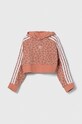 Detská mikina adidas Originals nášivka ružová IJ0746