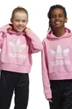 roza Dječja dukserica adidas Originals Za djevojčice