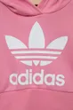 roza Otroški pulover adidas Originals