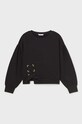 Mayoral bluza dziecięca z elastanem czarny 7401.8B.Junior.9BYX