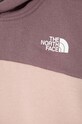 Fete The North Face hanorac de bumbac pentru copii G DREW PEAK CROP P/O HOODIE NF0A82EM violet