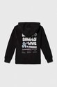 Abercrombie & Fitch bluza copii KI252.3085 negru AW23
