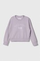 Abercrombie & Fitch bluza copii imprimeu violet KI252.3086