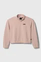 ροζ Παιδική μπλούζα Vans HALF ZIP MOCK PULLOVER VN00077VBQL1 Για κορίτσια