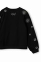 Детская хлопковая кофта Desigual 23WGSK06 чёрный