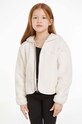 Дитяча кофта Calvin Klein Jeans з капюшоном бежевий IG0IG02203.9BYX