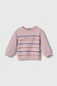 United Colors of Benetton bluza dziecięca wzorzyste fioletowy 36FPG10AX.P.SEASONAL