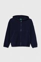 United Colors of Benetton bluza dziecięca z kapturem granatowy 3GNSC502H.G.SEASONAL