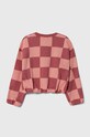 United Colors of Benetton gyerek melegítőfelső pamutból 3IKAC10FC.G.SEASONAL rózsaszín AW23