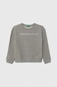 United Colors of Benetton bluza bawełniana dziecięca nadruk szary 3J68C10D0.G.SEASONAL