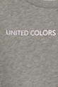 DÍVKA Dětská bavlněná mikina United Colors of Benetton 3J68C10D0.G.SEASONAL šedá