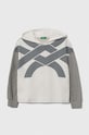 Dječja pamučna dukserica United Colors of Benetton pamuk bijela 3J68C202L.G.SEASONAL