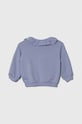 Дитяча бавовняна кофта United Colors of Benetton 3J68G10AW.P.SEASONAL фіолетовий AW23