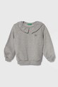 United Colors of Benetton bluza bawełniana dziecięca bawełna szary 3J68G10AW.P.SEASONAL