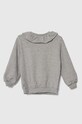 United Colors of Benetton bluza bawełniana dziecięca 3J68G10AW.P.SEASONAL szary AW23