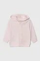 ροζ Βαμβακερή μπλούζα μωρού United Colors of Benetton Για κορίτσια