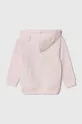 Βαμβακερή μπλούζα μωρού United Colors of Benetton ροζ
