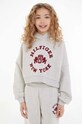 Tommy Hilfiger bluza dziecięca z kapturem szary KG0KG07579.128.176.9BYX