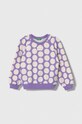 Детская хлопковая кофта United Colors of Benetton хлопок фиолетовой 3LCTG10BX.P.SEASONAL