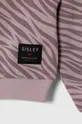 rózsaszín Sisley gyerek melegítőfelső pamutból