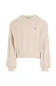 Tommy Hilfiger maglione in lana bambino/a beige