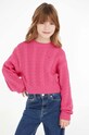 Tommy Hilfiger sweter bawełniany dziecięcy pozostałe różowy KG0KG07629.74.122.9BYX