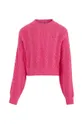 Παιδικό βαμβακερό πουλόβερ Tommy Hilfiger ροζ