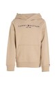 Детски памучен суичър Tommy Hilfiger KS0KS00205.128.176.9BYX бежов AW23