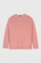 różowy United Colors of Benetton sweter wełniany dziecięcy Dziewczęcy