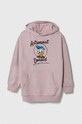 United Colors of Benetton bluza bawełniana dziecięca x Disney nadruk fioletowy 3J68C203D.G.SEASONAL