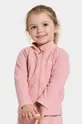 roza Otroški pulover Didriksons MONTE KIDS FULLZIP Dekliški