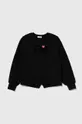 μαύρο Παιδική βαμβακερή μπλούζα Pinko Up Για κορίτσια
