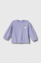 United Colors of Benetton bluza aplikacja fioletowy 35MWA103W.W.SEASONAL